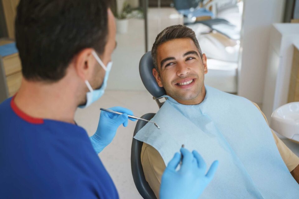 man smilling